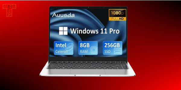 Auusda 14.1 Laptop Intel Celeron J4125 8GB RAM 256GB SSD Windows 11 Pro Work Computer